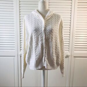 3/$25 BOB TIMBERLAKE White Button Up Hooded Cardigan